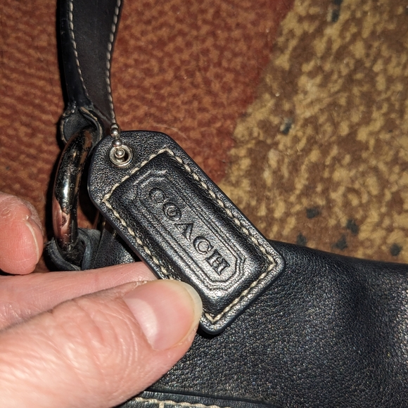 Coach 1453 Black Leather Shoulder Purse Medium Soho Slim Bag - Picture 7 of 8